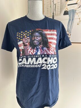 Idiocracy Camacho for President 2020 Graphic Tee in Navy